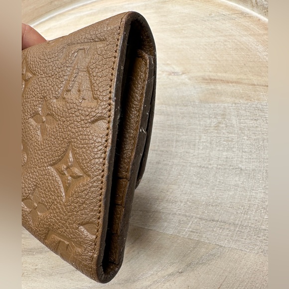 9708 Louis Vuitton Empreinte Leather Havane Virtuose Trifold Wallet - Picture 6 of 7
